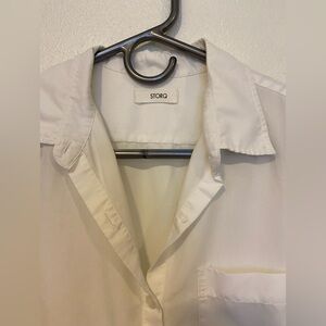 STORQ Women's Cream Button Down Shirt